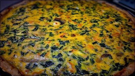 Quiche de Espinacas y Salmón con Cebolla Caramelizada Quiche de Espinacas y Salmón