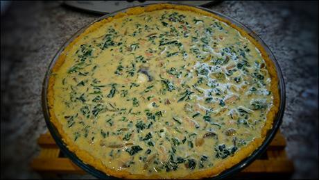 Quiche de Espinacas y Salmón con Cebolla Caramelizada Quiche de Espinacas y Salmón