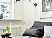 Sofá negro decoración actual