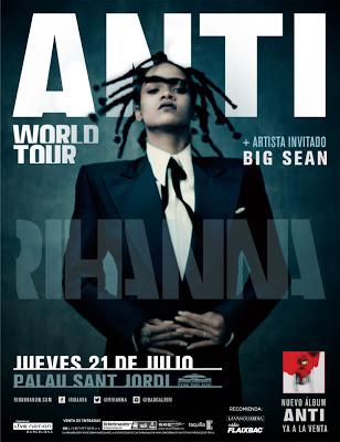 Rihanna en el Palau Sant Jordi de Barcelona el 21 de julio