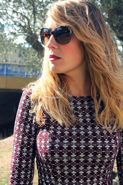 Elastic Dress Burgundy