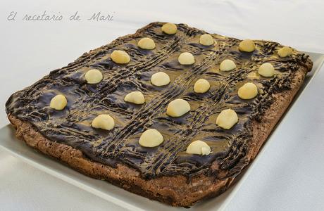 Brownie de chocolate y queso