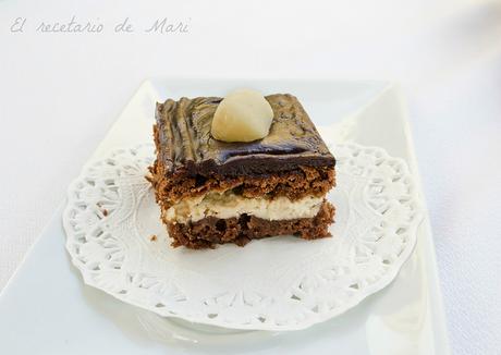 Brownie de chocolate y queso 1