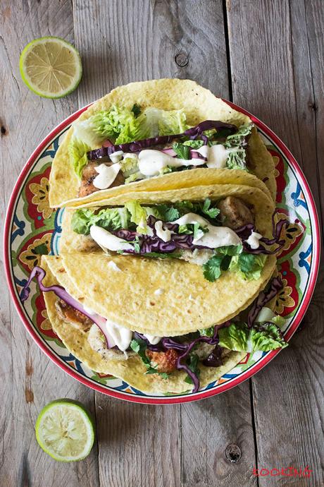 Tacos de pescado improvisados