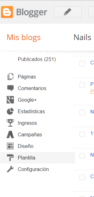 Como poner una plantilla a tu blog