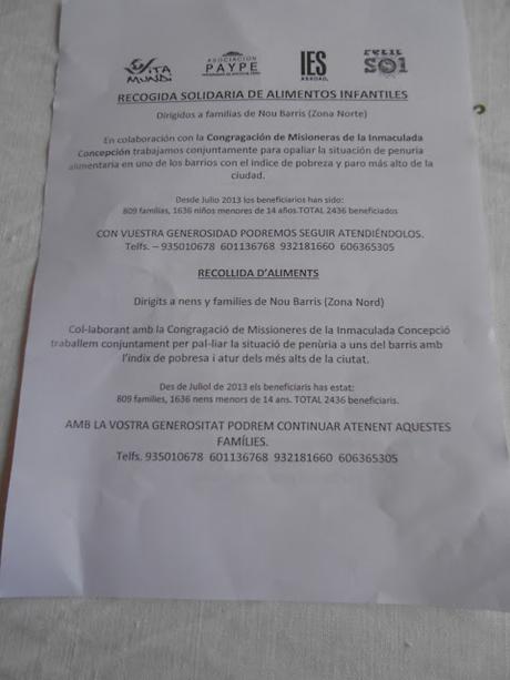 MÁS SOLIDARIDAD...; A LA BARCELONA D' ABANS, D' AVUI I DE SEMPRE...19-02-2016...!!!