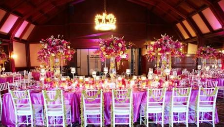 Salón de fiesta para la boda 