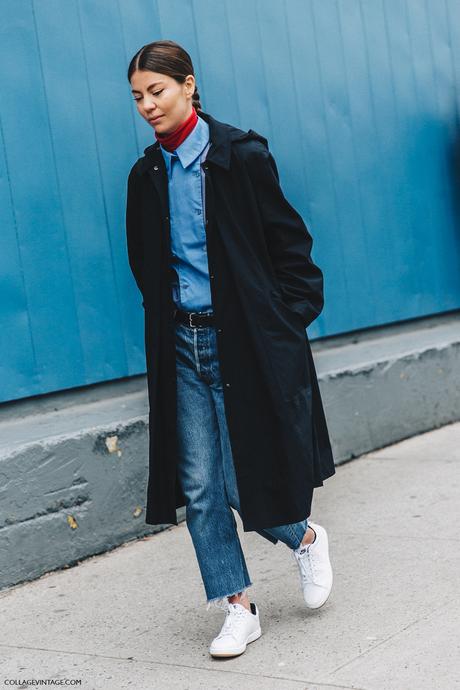 NYFW-New_York_Fashion_Week-Fall_Winter-16-Street_Style-Jeans-Blue_Coat-Sneakers-Turtle_Neck-Light_Pink_Blouse-Annina-Mislin-