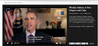 Obama centra en Cuba mensaje habitual de sábado [+ video]