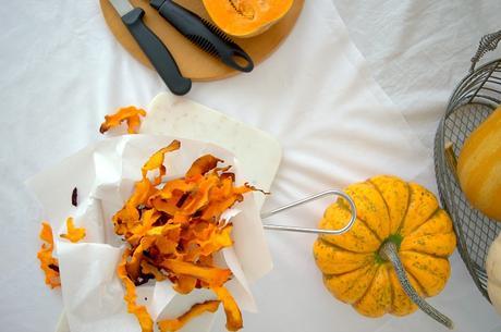 Chips de calabaza con aceitunas negras, reinventa tus aperitivos saludables #dobleS