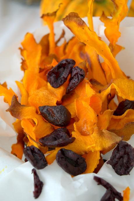 Chips de calabaza con aceitunas negras, reinventa tus aperitivos saludables #dobleS