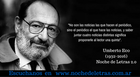 Buen viaje Umberto Eco Buen viaje Umberto Eco