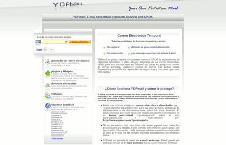 YopMail - Creador de cuentas de correo desechables