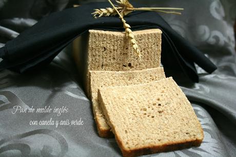 Pan de molde inglés con canela y semillas de anís verde