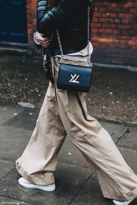 LFW-London_Fashion_Week_Fall_16-Street_Style-Collage_Vintage-Trousers-Louis_Vuitton_Bag-Biker_Jacket-1