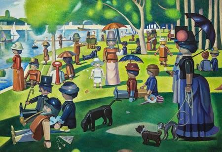 Pierre-Adrien  Sollier artista que fusiona el Arte y el Playmobil