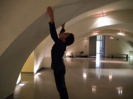 Los niños modelos tras la pasarela Los niños modelos tras la pasarela