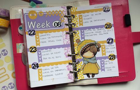 Decoración agenda Webster's Pages: Semana 08/2016