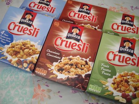 Desayunando con Quaker Cruesli