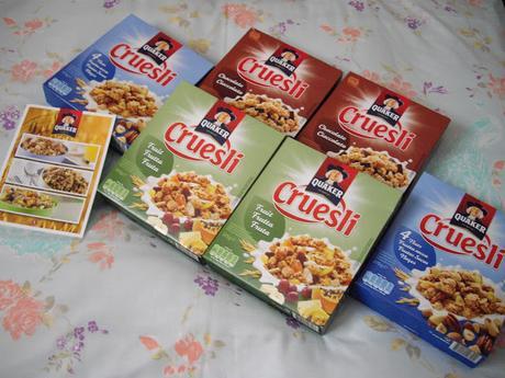 Desayunando con Quaker Cruesli