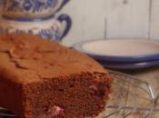 Bizcocho chocolate fresas