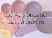 Conversiones cups gramos mililitros