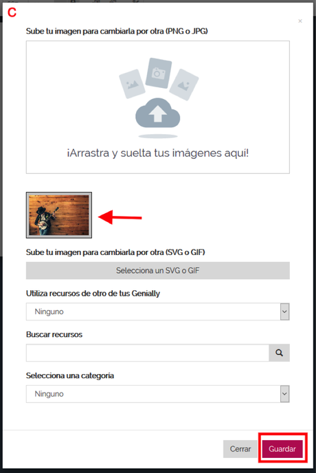 Genially, crea una imagen interactiva en pocos clics sustitucion de imagenes 2