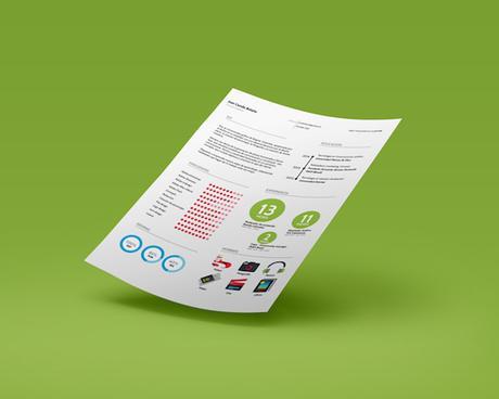 Una plantilla atractiva para resumir tu CV Una plantilla atractiva para resumir tu CV