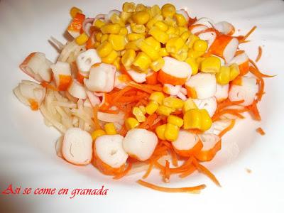 Ensalada de apio y zanahoria