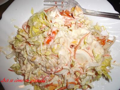 Ensalada de apio y zanahoria