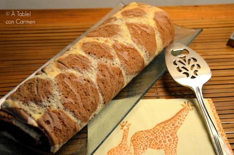 Brazo Gitano Jirafa relleno de Ganaché de Chocolate