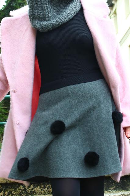 MIS LOOKS- VESTIDO POMPONES