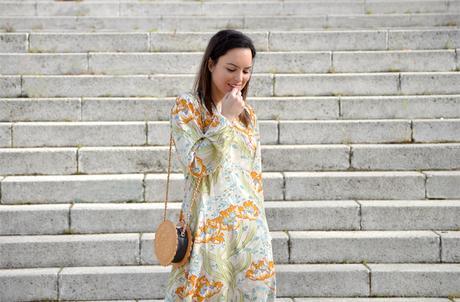 Outfit | Floral midi dress