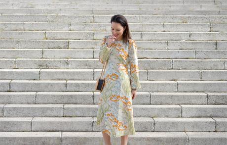 Outfit | Floral midi dress