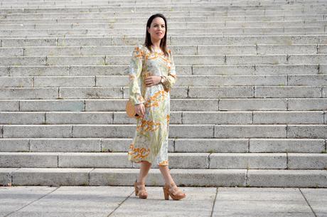 Outfit | Floral midi dress