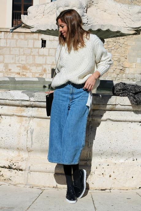 cropped denim pants