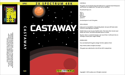 Descarga Castaway, un divertidísimo juego de acción y plataformas para ZX Spectrum
