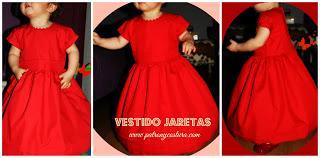 vestido jaretas con manga www.patronycostura.com