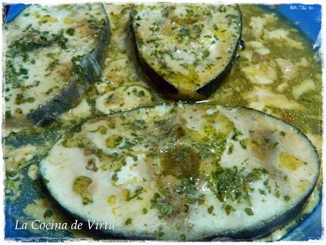 Pez espada a la salsa de soja al microondas