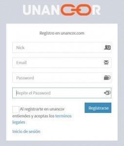 registrate en unancor