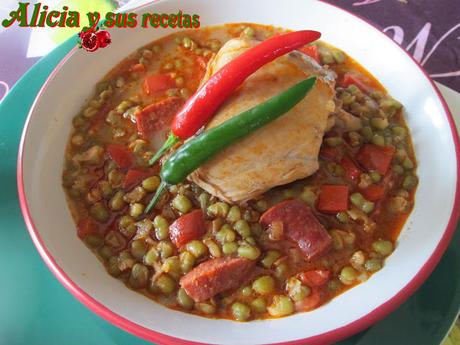 CHILI DE POLLO CON ALUBIAS MUNGO