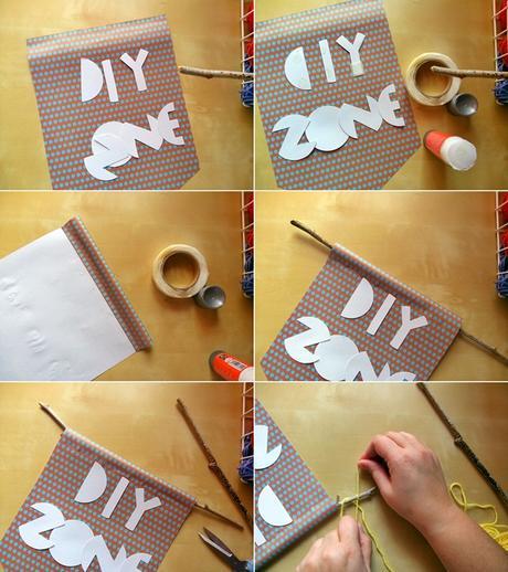 DIY banderola de papel