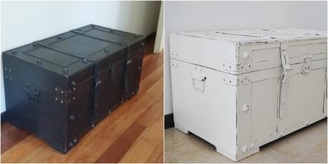 Transformando un baúl con blanco