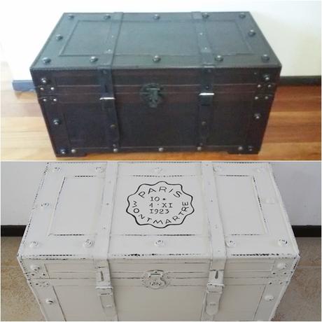 Transformando un baúl con blanco