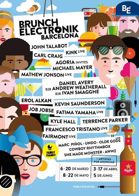 Brunch Électronik Barcelona 2016, vuelve la electrónica openair de los domingos Brunch electronik cartel 16