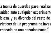 física teórica contra cuerdas"