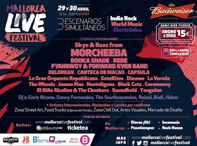 Mallorca Live Festival 2016: Morcheeba, Bebe, Delorean, Canteca de Macao, Fyahbwoy...