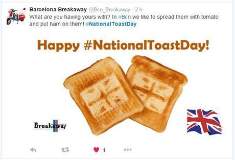 #NationalToastDay, las mejores acciones en Twitter toast breakaway