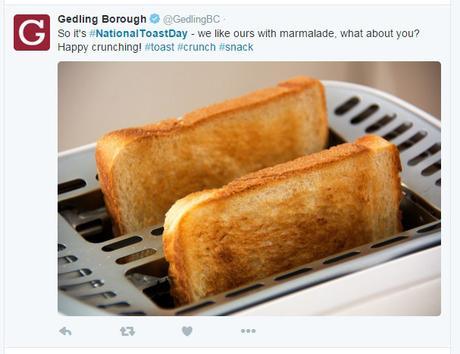 #NationalToastDay, las mejores acciones en Twitter toast gedling