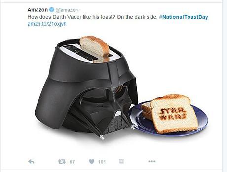 #NationalToastDay, las mejores acciones en Twitter toast amazon